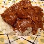 Keto, low-carb, Indian butter chicken over “rice” – 4.8 grams carbs per serving